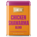 Chicken shawarma spice blend tin front view 75g – LAMEISE