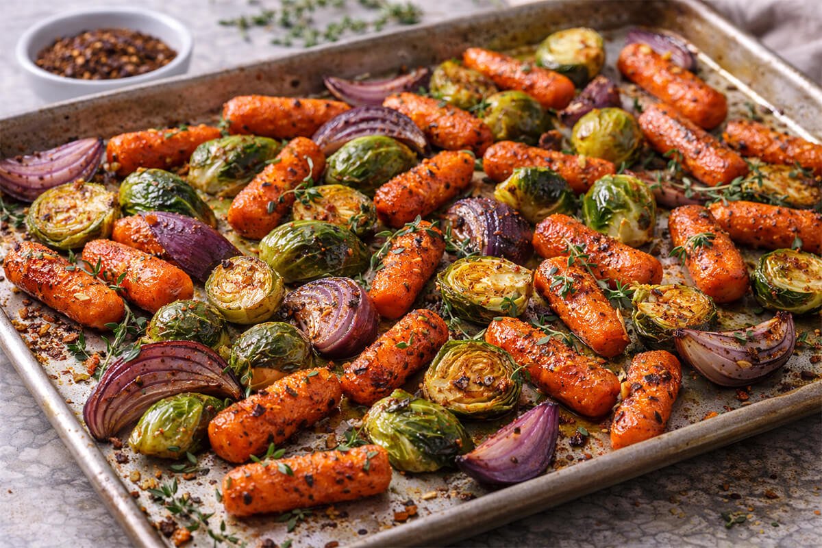 Aleppo Pepper Roasted Vegetables