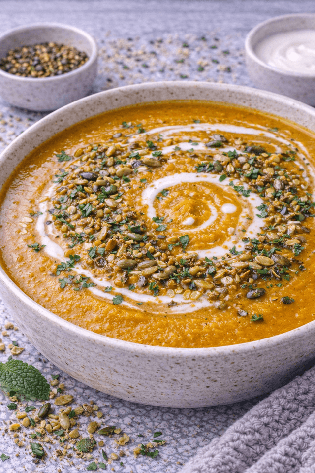 Biryani-Spiced Butternut Squash Soup