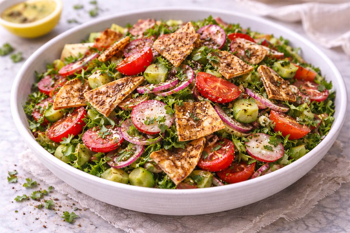 Fattoush Salad (Lebanese Bread Salad)