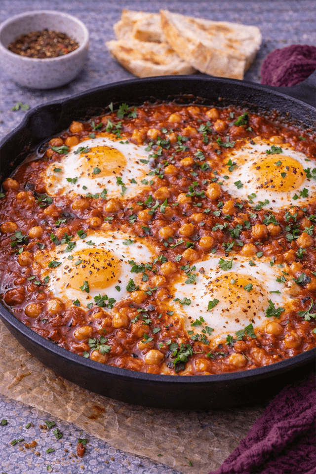 Harissa Chickpea Shakshuka