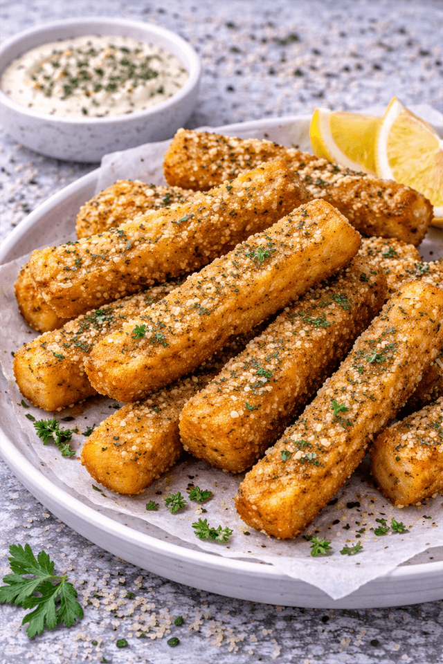 Jordanian Thyme Halloumi “Fries”