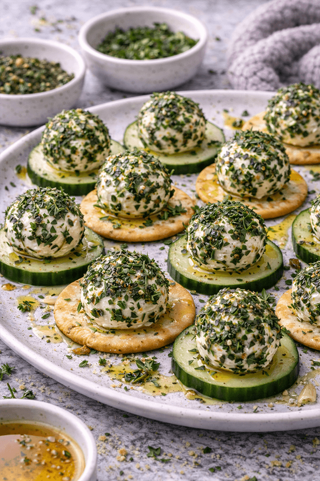 Jordanian Thyme Labneh Bites