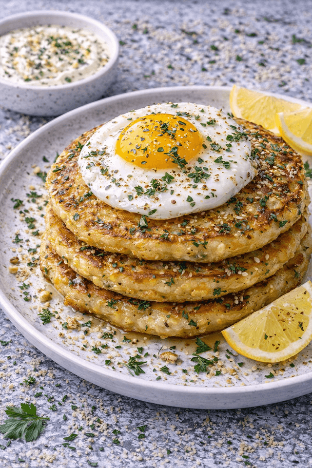 Jordanian Thyme Savory Pancakes