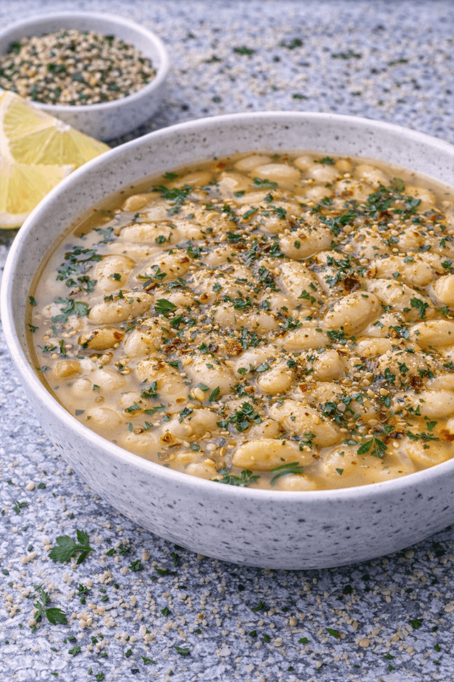 Jordanian Thyme White Bean Soup