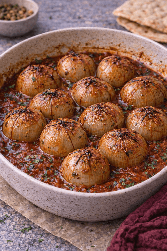 Loomi Spiced Rice-Stuffed Onions