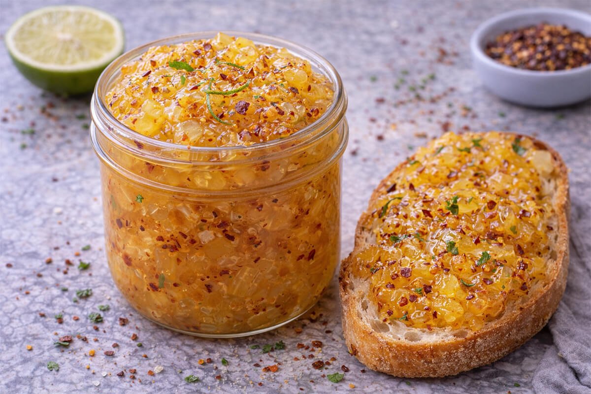 Pineapple Confit with Aleppo Pepper