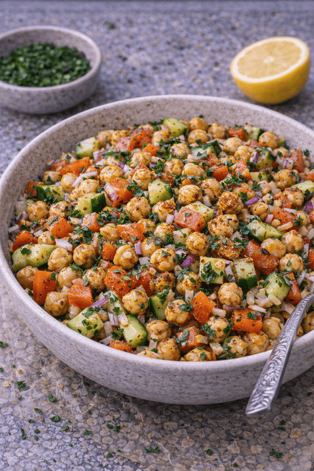 Shawarma-Spiced Chickpea Salad