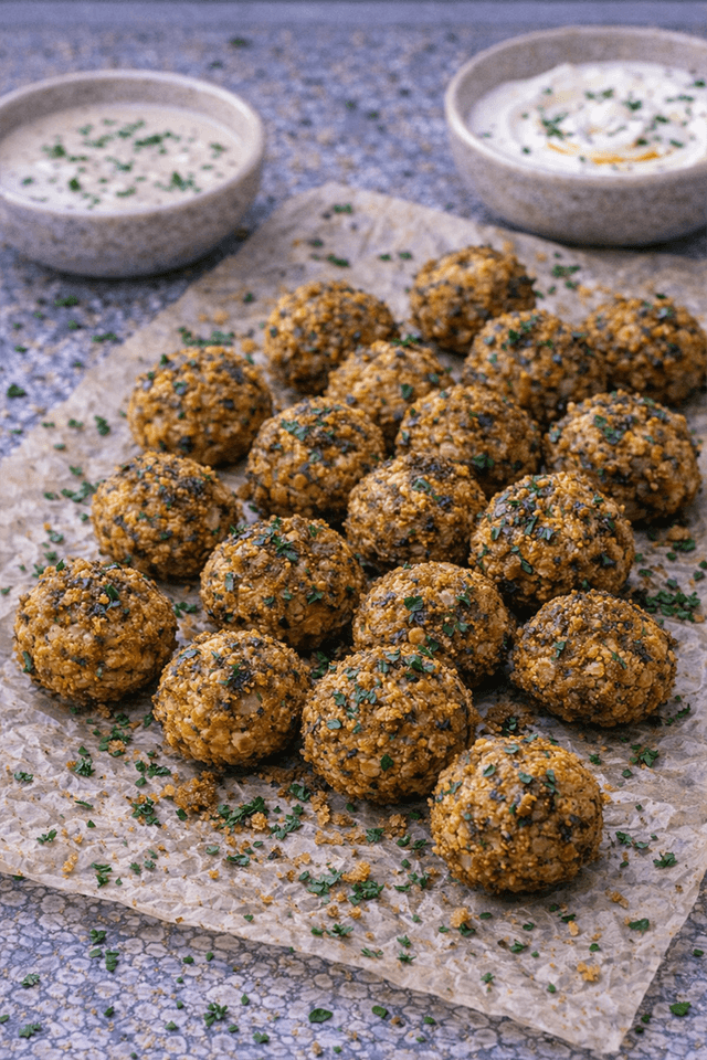 Shawarma-Spiced Falafel Bites