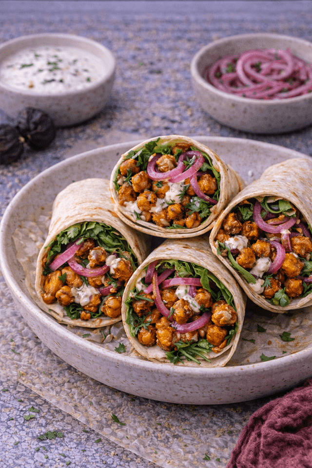 Shawarma-Spiced Veggie Wrap
