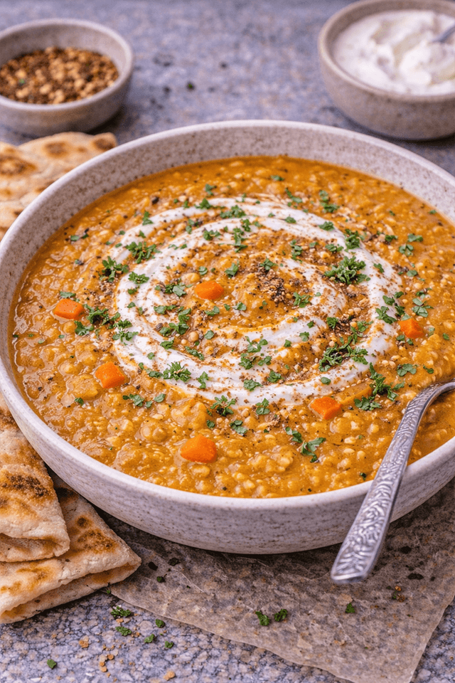 Shawarma-Spiced Lentil Soup