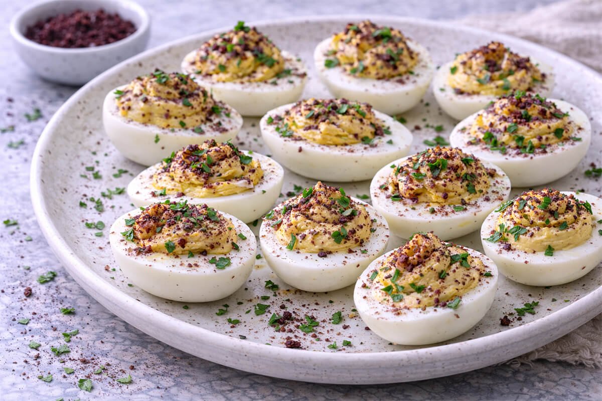 Sumac Deviled Eggs