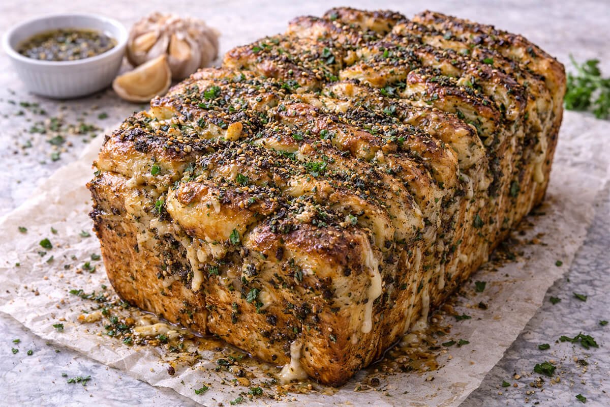 Garlic & Zaatar Pull-Apart Bread