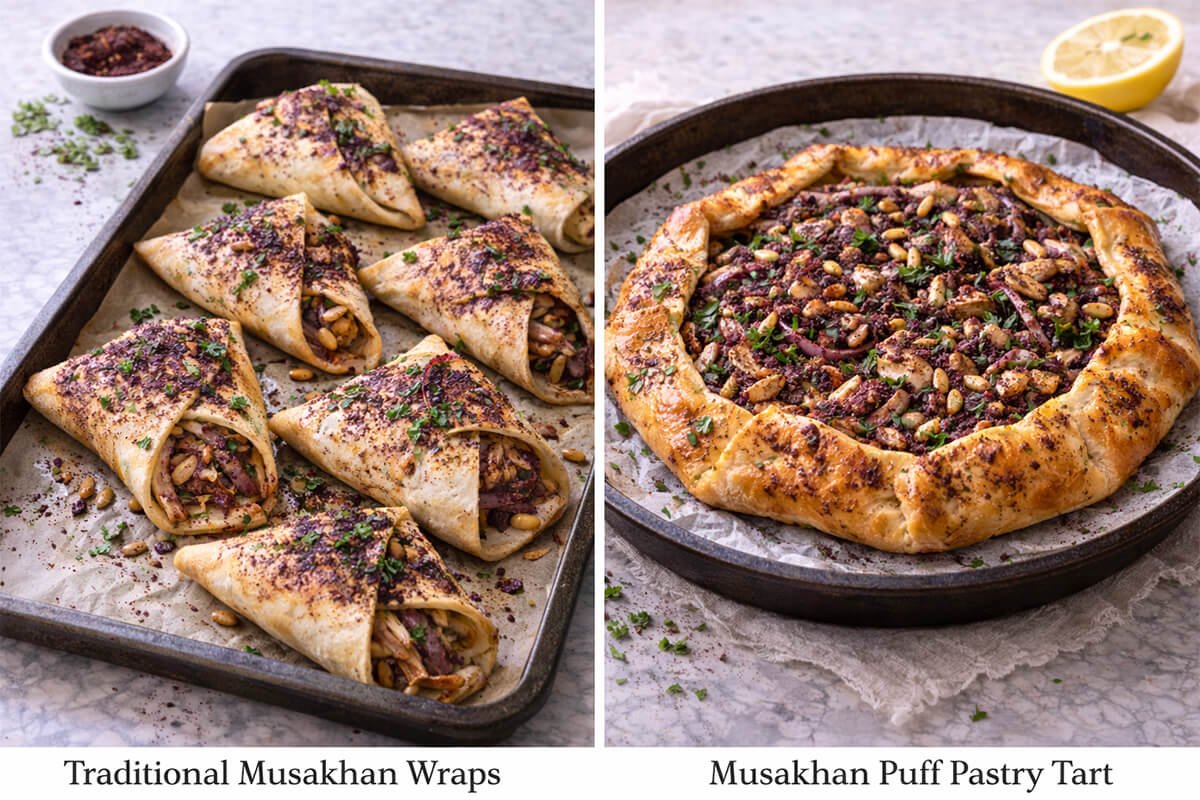 Palestinian Musakhan – Two Ways