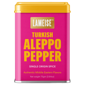 Aleppo pepper spice tin front view 75g – LAMEISE