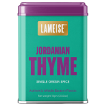 Jordanian thyme spice tin front view 75g – LAMEISE