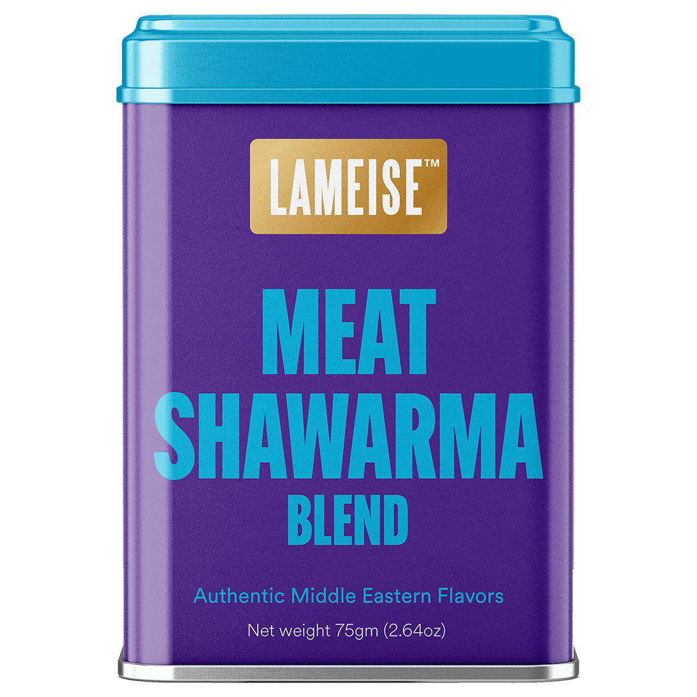 Meat shawarma spice blend tin front view 75g – LAMEISE